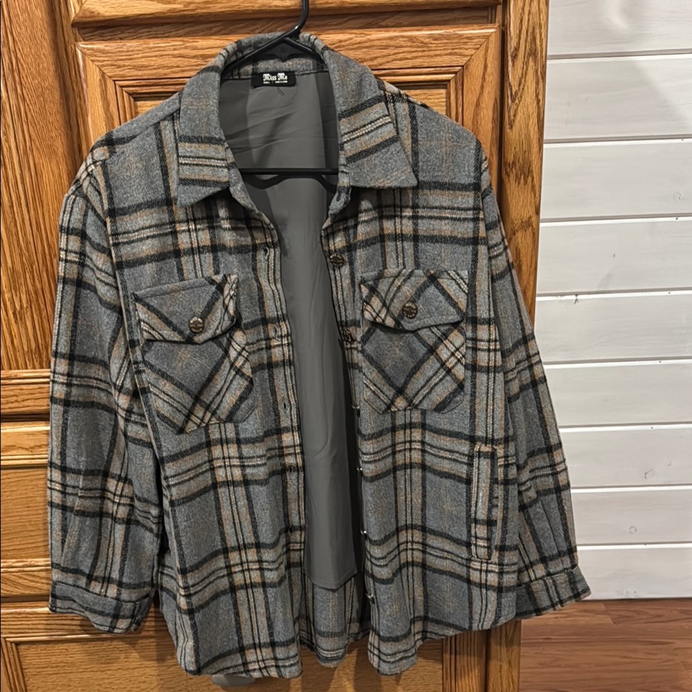 Plaid Gray Jacket - image 1